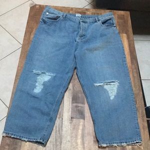 Asos high wasted distressed jeans